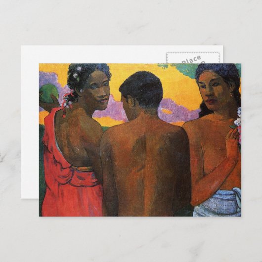 "Three Tahitians" - Paul Gauguin Briefkaart (Voorkant / Achterkant)
