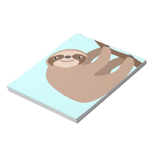 Three-Toed Sloth Notitieblok (Gedraaid)