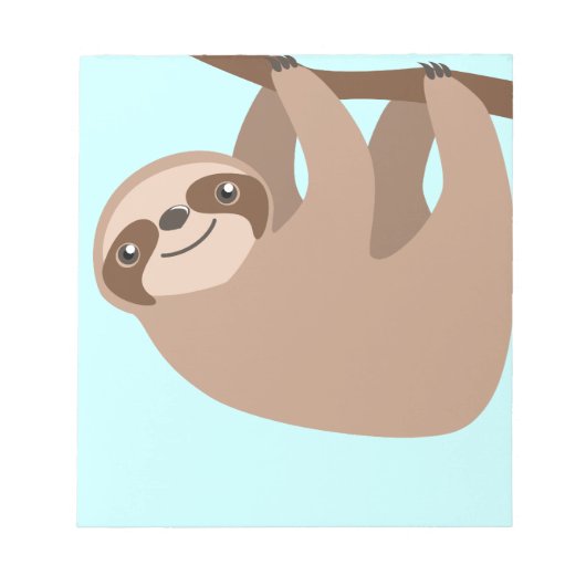 Three-Toed Sloth Notitieblok (Voorkant)