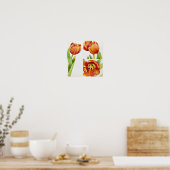 Three tulip studies in a sure 2013 poster (Keuken)