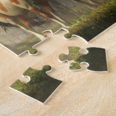 Three Wild Horses in the Forest Legpuzzel (Zijkant)