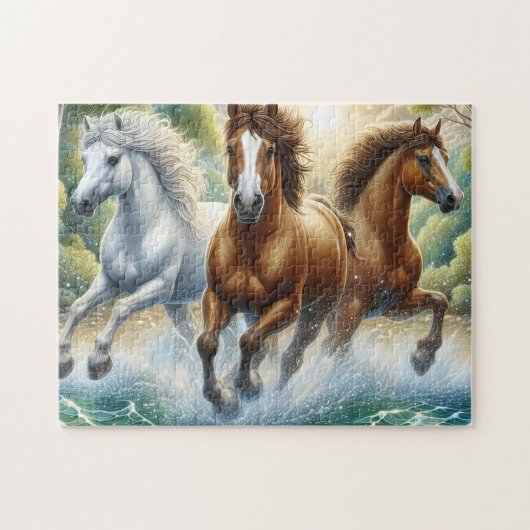 Three Wild Horses Legpuzzel (Horizontaal)