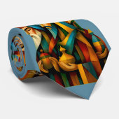 Three Wise Men Abstract Nativity Art Stropdas (Opgerold)