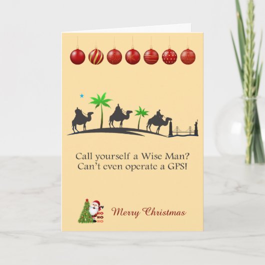 Three wise men Christmas Kaart (Voorkant)