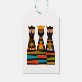 Three Wise Men Modern Mid-Century Cadeaulabel (Achterkant)