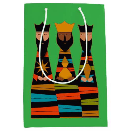 Three Wise Men Modern Mid-Century Medium Cadeauzakje (Voorkant)