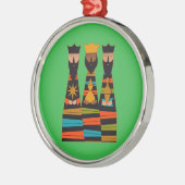Three Wise Men Modern Mid-Century Metalen Ornament (Links)