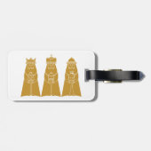 Three Wise Men Modern Nativity Kings Bagagelabel (Achterkant horizontaal)