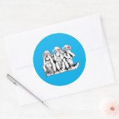 Three Wise Monkeys Classic Sticker (Envelop)