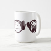 Three Wise Monkeys Design Koffiemok (Voorkant rechts)