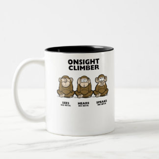 Three Wise Monkeys Tweekleurige Koffiemok