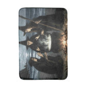 Three Witches Brew Cauldron Full Moon Beach  Badmat (Voorkant Verticaal)