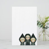 "Three Witchy Sisters" bankierwerk Briefpapier (Staand voorkant)