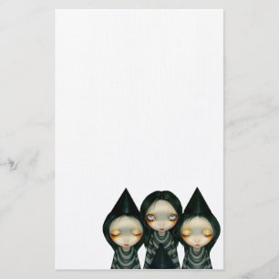 "Three Witchy Sisters" bankierwerk Briefpapier