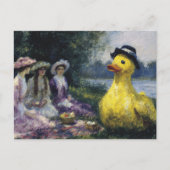 Three Women Picnic With the Giant  in Hat Briefkaart (Voorkant)