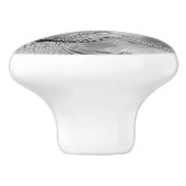 Three Worlds Water Swirl Reflection Keramische Knop (Zijkant)