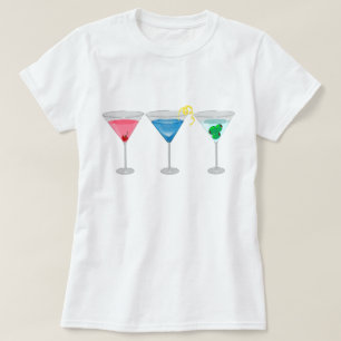 Threetinis Assorted Martinis T-Shirt