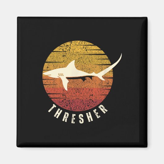 Thresher Shark Deep Zee Gevist Ocean Fish Shark Magneet (Voorkant)