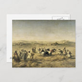 Threshing Wheat in Algerije, 1853 Briefkaart (Voorkant / Achterkant)