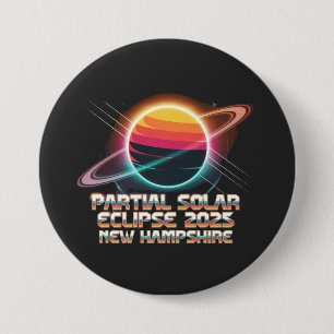 Thrice in a Lifetime 2025 New Hampshire Retro Ronde Button 7,6 Cm