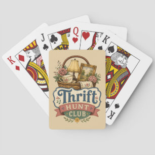 Thrift Hunt Club Vintage Cottagecore Pokerkaarten