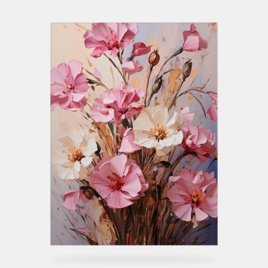 Thrift - Impasto Floral Acryl Bord (Voorkant)