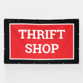 Thrift Shop-banner Spandoek (Horizontaal)