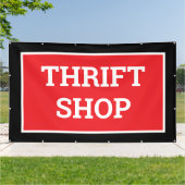 Thrift Shop-banner Spandoek (Buitenkant)