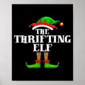 Thrifting Elf Matching Family Group Christmas Part Poster (Voorkant)