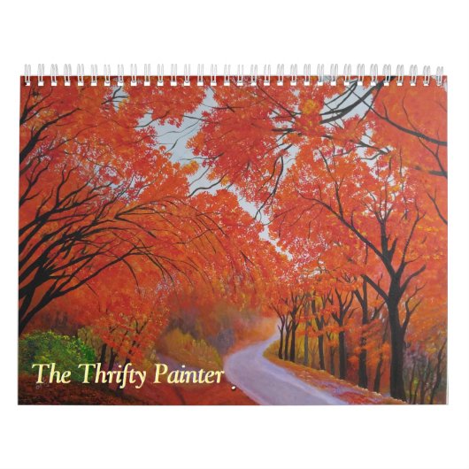 Thrifty Painter World Scenes Original Landscapes Kalender (Hoes)