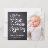 Thrill Hope the weary world is blij met New Baby