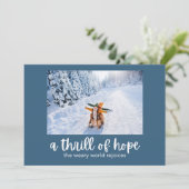 Thrill of Hope Christmas Kaart (Staand voorkant)