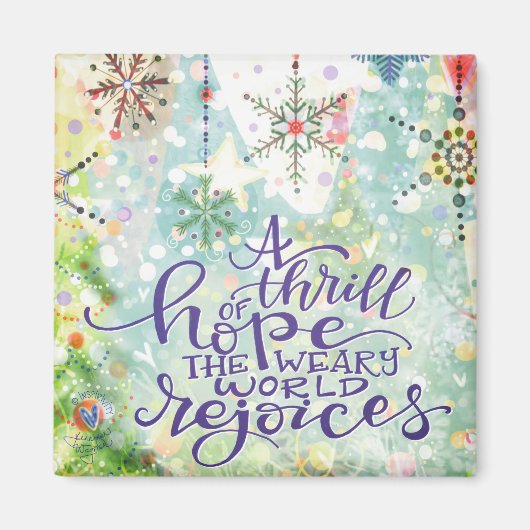 Thrill of Hope  Pastel ChristmasInspirivity Magneet (Voorkant)