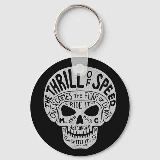Thrill of Speed Skull Sleutelhanger (Voorkant)