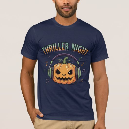 Thriller Night Pumpkin Halloween T-shirt (Voorkant)