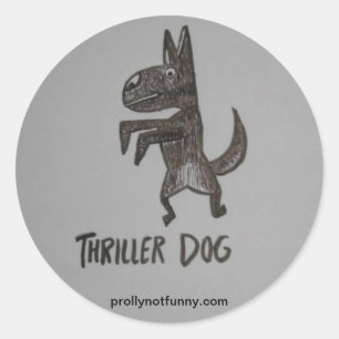 thriller ronde sticker