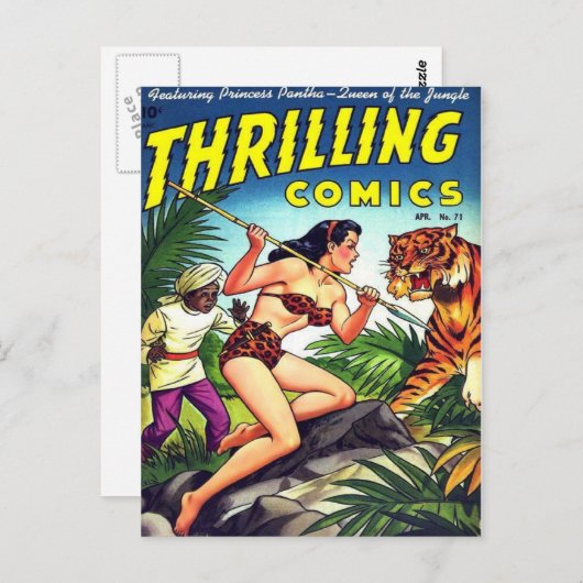 Thrilling Comics 71 Briefkaart (Voorkant / Achterkant)