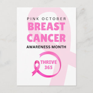 Thrive 365 Breast Cancer Awareness Month 2024 Briefkaart