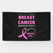 Thrive 365 Breast Cancer Awareness Month 2024 Spandoek (Horizontaal)