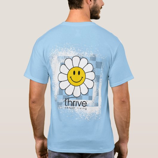 Thrive Daisy Geruit T-shirt (Achterkant)