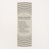 Thrive in 2026 Be Present Yogamat (Voorkant)