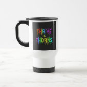 "Thrive in Thorns" Travel Coffee Mok. Reisbeker (Links)