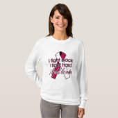 Throat Cancer I vecht terug T-shirt (Voorkant volledig)