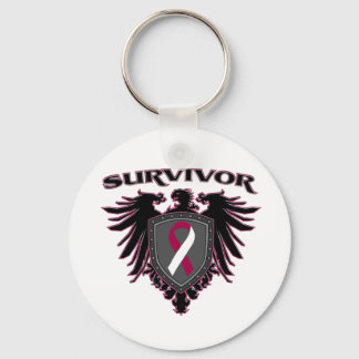 Throat Cancer Survivor Crest Sleutelhanger
