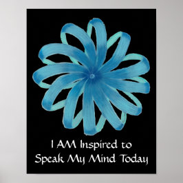 Throat Chakra Art #1 - Zelfexpressie Poster