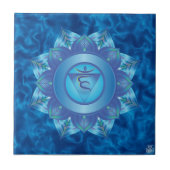 Throat Chakra Ceramic Tile Tegeltje (Voorkant)