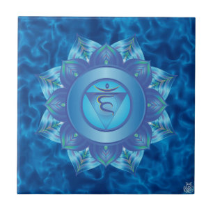 Throat Chakra Ceramic Tile Tegeltje
