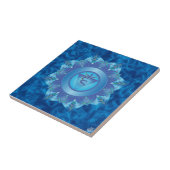 Throat Chakra Ceramic Tile Tegeltje (Zijkant)