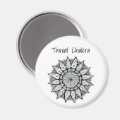Throat Chakra magnet Magneet (Voorkant / Achterkant)