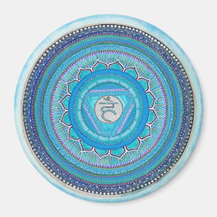 Throat Chakra Mandala Magnet Magneet